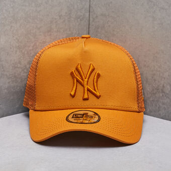 Caps New Era New York Yankees Tonal Mesh A-Frame Trucker Cap Brown