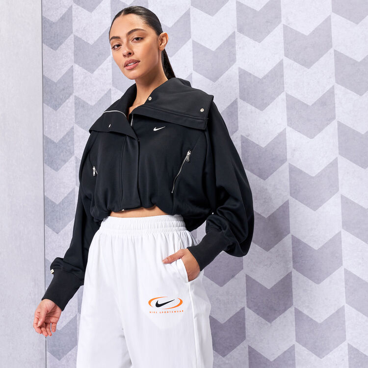 Sportswear Collection Oversized Cropped Track Jacket image number 0