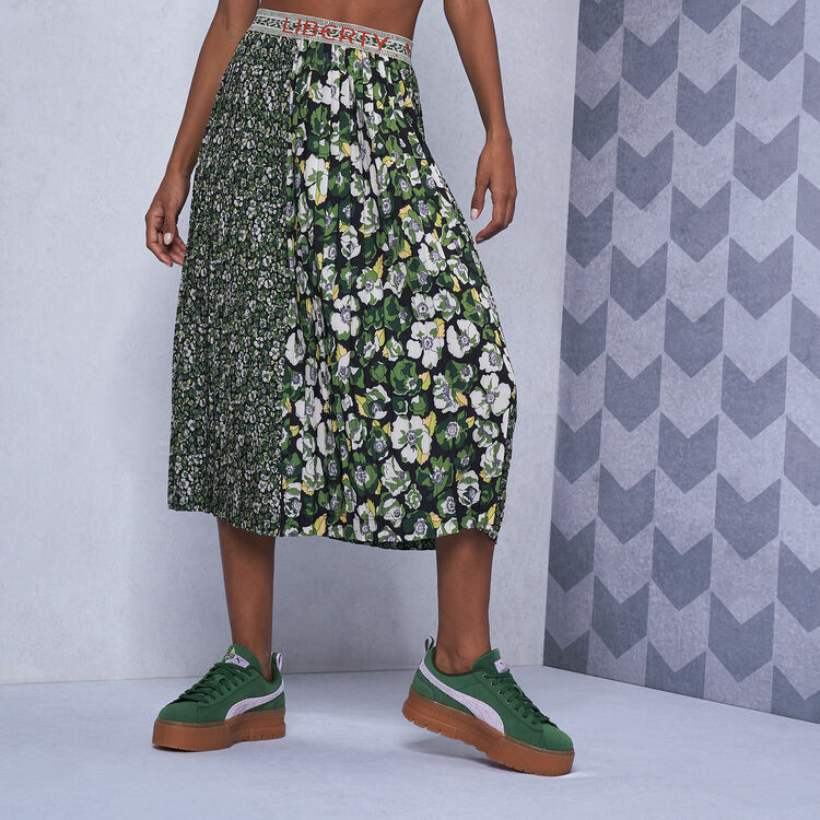 LIBERTY Printed Pleated Skirt image number 0