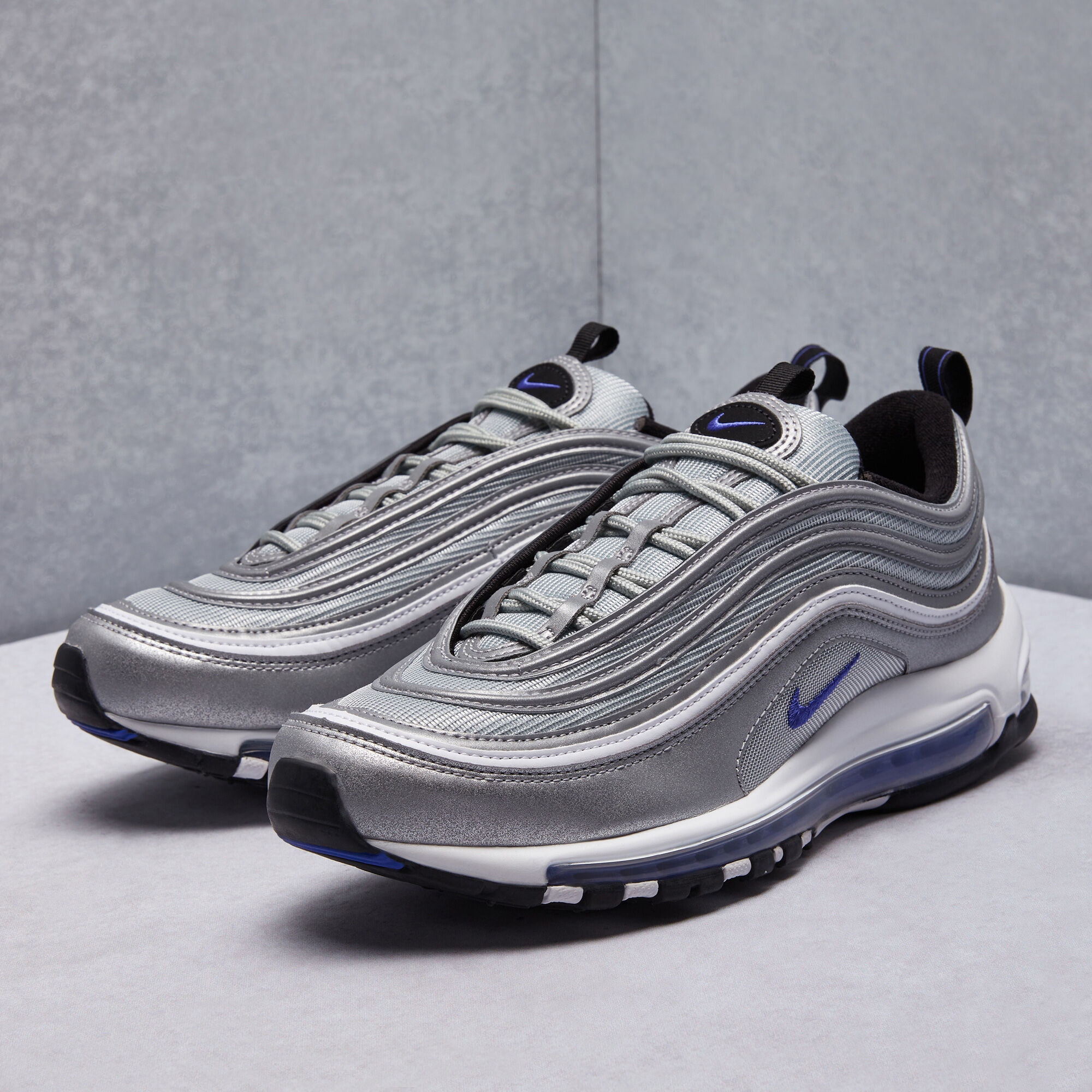 Nike air max 97 black and blue discount tick