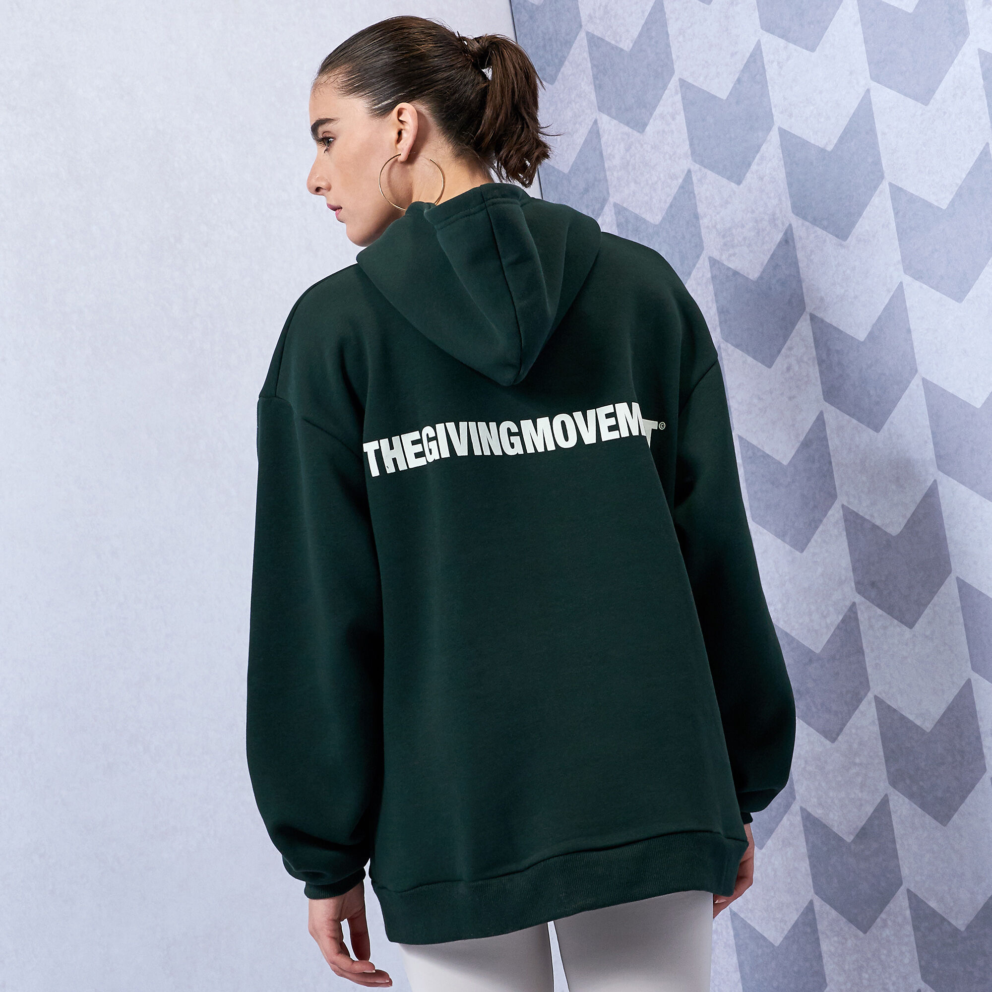 Oversized discount logo hoodie