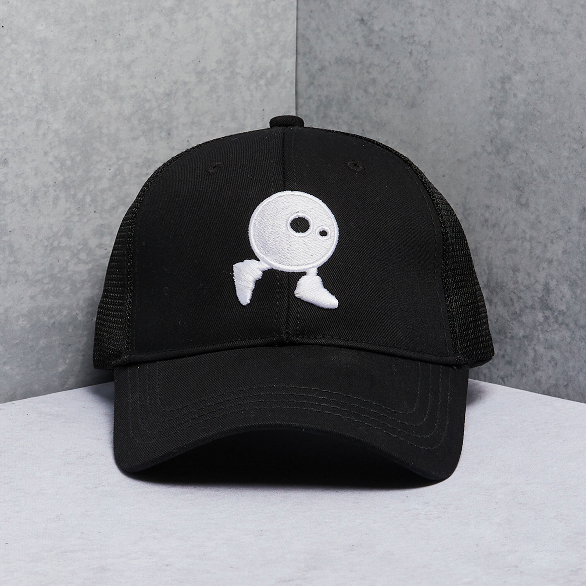 Buy Dropkick Logo Print Cap Black in UAE
