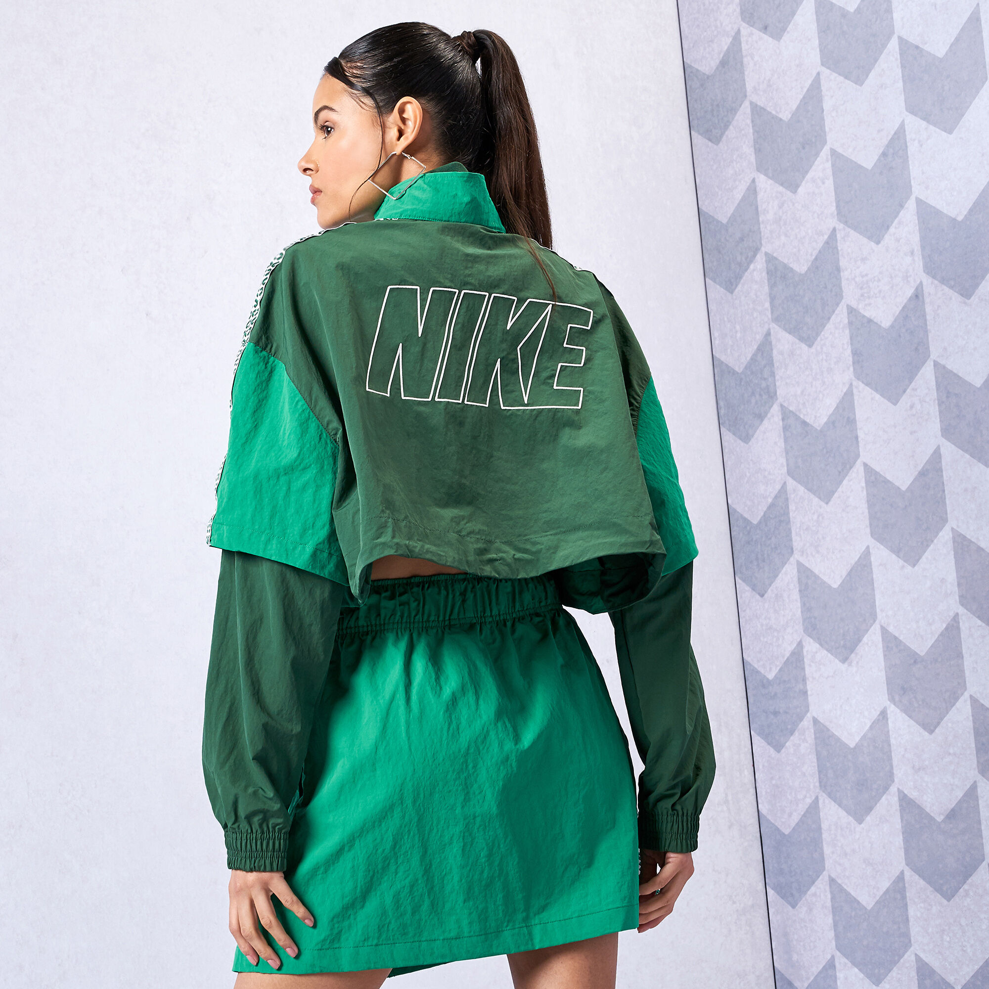 Buy Nike Sportswear x Nike United Oversized Track Jacket Green in 