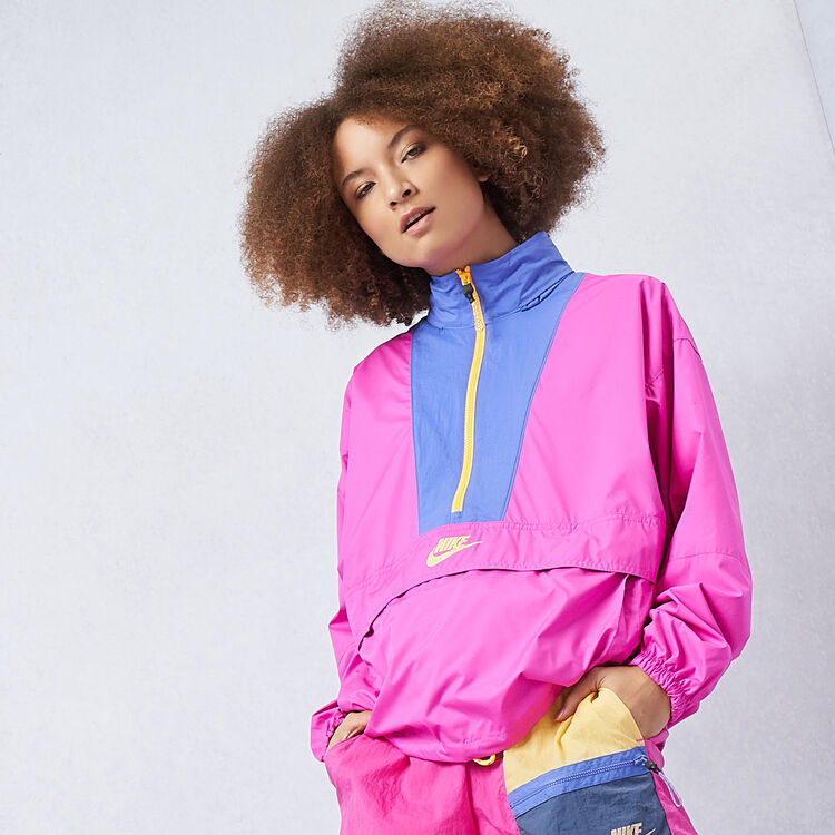Buy Nike Women's Sportswear Air Woven Jacket Pink in Kuwait -SSS