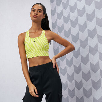 Buy Nike Women's Dri-FIT Swoosh Sports Bra yellow in KSA -SSS